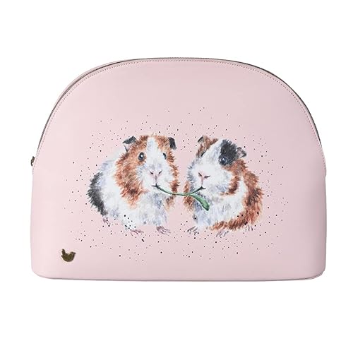 Wrendale Designs Kosmetiktaschen Meerschweinchen, Kaninchen und Hamster, rose, Large Cosmetic Bag, von Wrendale Designs
