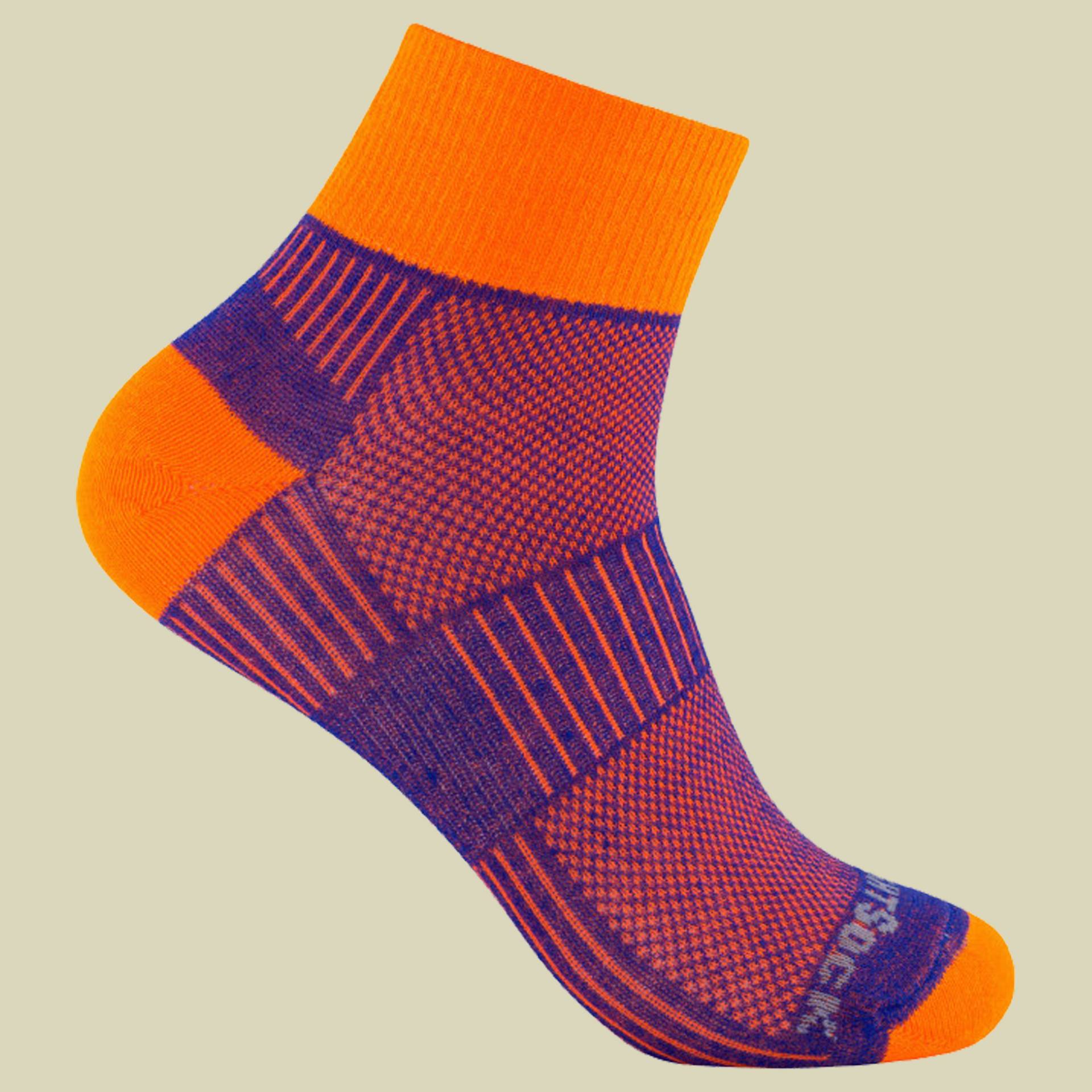 Coolmesh II Quarter Größe 37,5-41 (M) Farbe royal orange von Wrightsock