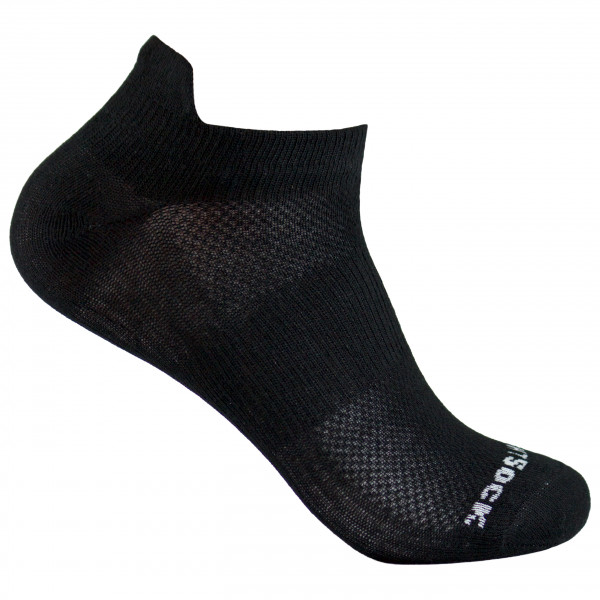 Wrightsock - Coolmesh II Low Tab - Multifunktionssocken Gr M schwarz von Wrightsock