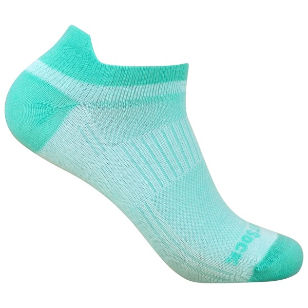 Wrightsock - Coolmesh II Low Tab - Multifunktionssocken Gr S türkis von Wrightsock