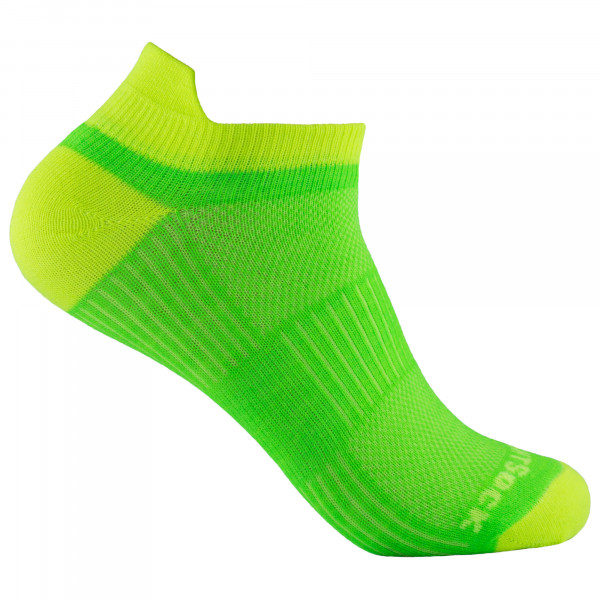 Wrightsock - Coolmesh II Low Tab - Multifunktionssocken Gr XL grün von Wrightsock