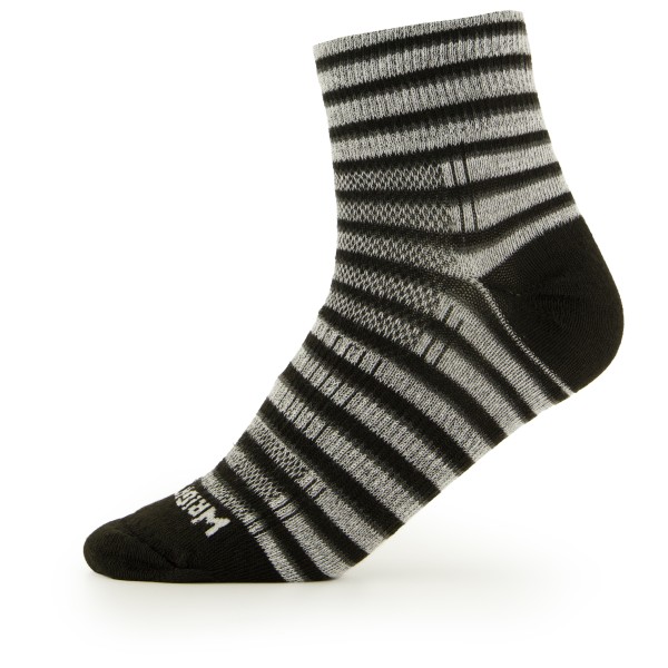 Wrightsock - Coolmesh II Quarter - Wandersocken Gr L grau von Wrightsock