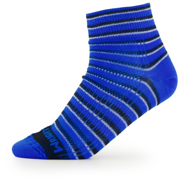 Wrightsock - Coolmesh II Quarter - Wandersocken Gr M blau von Wrightsock