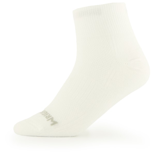 Wrightsock - Coolmesh II Quarter - Wandersocken Gr M weiß von Wrightsock