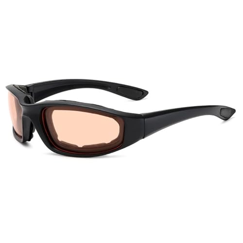 WuLi77 Sonnenbrille Herren,Motorradbrille,gepolsterte Schutzbrille,Fahrradbrille Herren,staubdicht,winddicht,Sonnenbrille für Männer und Frauen im Freien von WuLi77