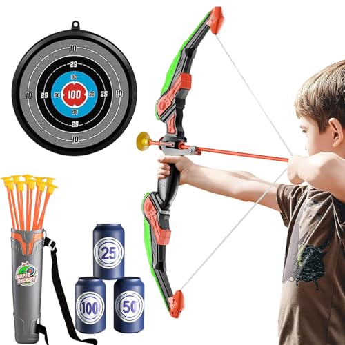 Wydexint Pfeil und Bogen Set für Kinder, Bogen und Pfeil Set für Kinder, Bogenschießen Spielzeug Set Kinder mit Saugnapf Pfeile, Quivers-Ziel, Outdoor Spielzeug für Kinder Jungen und Mädchen Alter Wydexint Pfeil und Bogen Set für Kinder, Bogen und Pfeil Set für Kinder, Bogenschießen Spielzeug Set Kinder mit Saugnapf Pfeile, Quivers-Ziel, Outdoor Spielzeug für Kinder Jungen und Mädchen Alter von Wydexint
