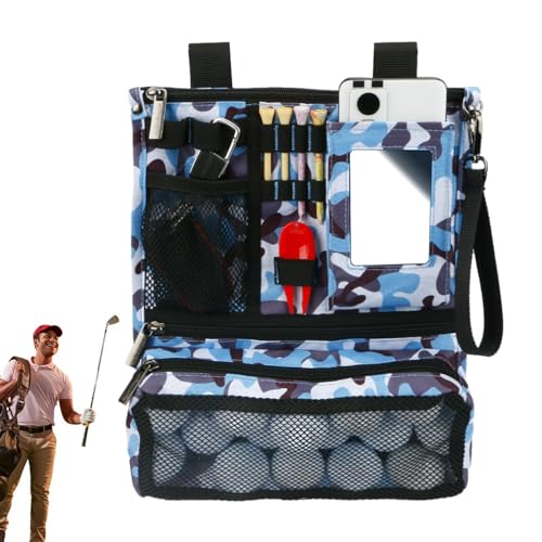 Wyttuubv Golf-Wertsachenbeutel,Golfbeutel-Tasche - Golf Pouch Organizer-Tasche | Wertsachentasche mit Reißverschluss, Faltbare Aufbewahrungstasche, langlebige multifunktionale Golftasche für von Wyttuubv