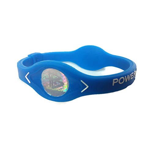 Wzxhew Power Sport Armbänder Ionen-Silikon (Blau, M (190 mm)) von Wzxhew