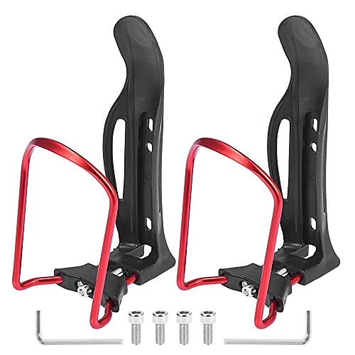 X AUTOHAUX 2 Stück verstellbare Fahrrad Getränkehalter Tasse Flaschenhalter Rack Rot von X AUTOHAUX