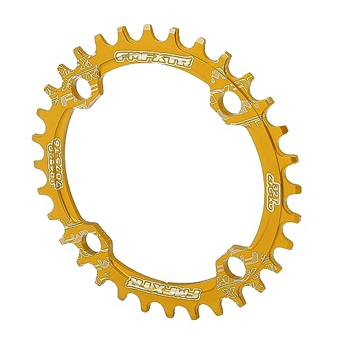 X AUTOHAUX 32 Zähne 104 mm 4 Löcher Aluminiumlegierung Fahrrad Kettenradgarnitur Kettenblatt Kurbelgarnitur Zahnplatte gelb X AUTOHAUX 32 Zähne 104 mm 4 Löcher Aluminiumlegierung Fahrrad Kettenradgarnitur Kettenblatt Kurbelgarnitur Zahnplatte gelb von X AUTOHAUX