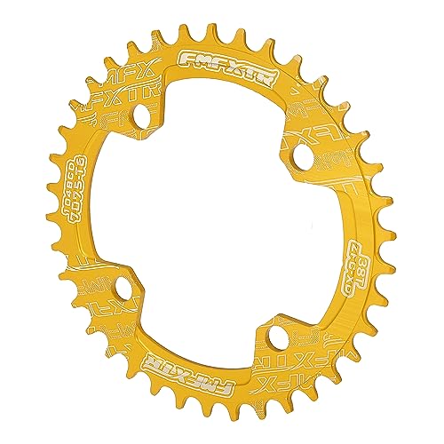 X AUTOHAUX 38 Zähne 104 mm 4 Löcher Aluminiumlegierung Fahrrad Kettenradgarnitur Kettenblatt Kurbelgarnitur Zahnplatte gelb X AUTOHAUX 38 Zähne 104 mm 4 Löcher Aluminiumlegierung Fahrrad Kettenradgarnitur Kettenblatt Kurbelgarnitur Zahnplatte gelb von X AUTOHAUX