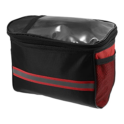 X AUTOHAUX Fahrrad Lenkertasche mit Handyhalter Mesh Seitentasche rot X AUTOHAUX Fahrrad Lenkertasche mit Handyhalter Mesh Seitentasche rot von X AUTOHAUX