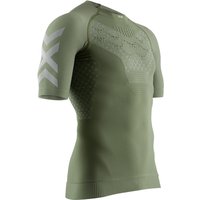 X-BIONIC Twyce G2 kurzarm Laufshirt Herren olive green/dolomite grey XXL von X-BIONIC