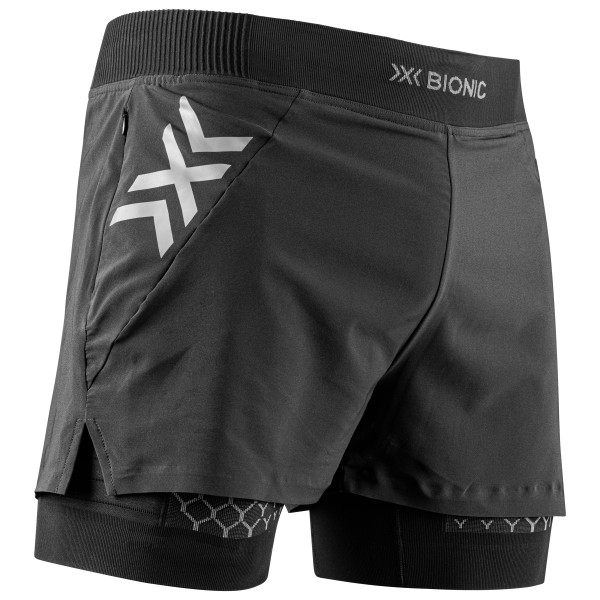 X-Bionic - Twyce Race 2in1 Shorts - Laufshorts Gr XL schwarz/grau von X-BIONIC