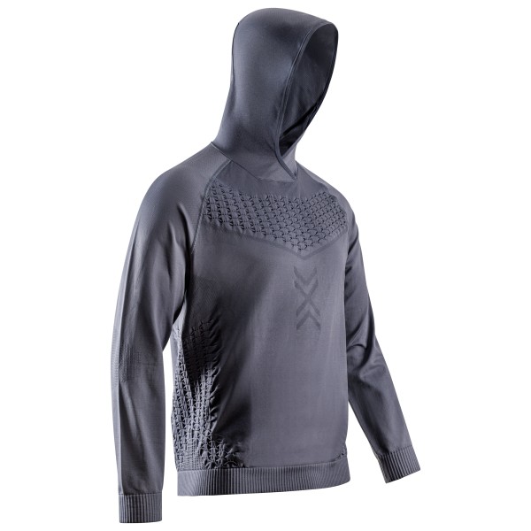 X-Bionic - X-Ential Hoody L/S - Funktionsshirt Gr XS grau/blau von X-BIONIC