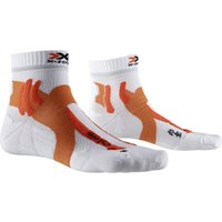 X-SOCKS Marathon Laufsocken arctic white/sunset orange 39-41 von X-BIONIC