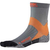 X-SOCKS Run Fast Laufsocken pearl grey/sunset orange 42-44 von X-BIONIC