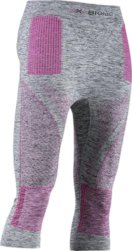 X-Bionic Damen Energy Accumulator 4.0 3/4 Pants, Grey Melange/pink, XL X-Bionic Damen Energy Accumulator 4.0 3/4 Pants, Grey Melange/pink, XL von X-Bionic