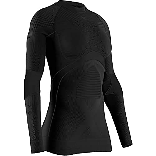 X-BIONIC Damen Energy Accumulator 4.0 Shirt Round Neck Long Sleeves, Black, L von X-Bionic