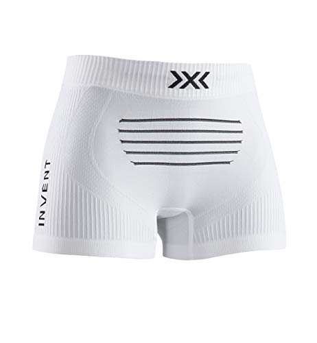 X-Bionic Damen Invent Boxer Shorts, arctic white/dolomite grey, XL von X-Bionic