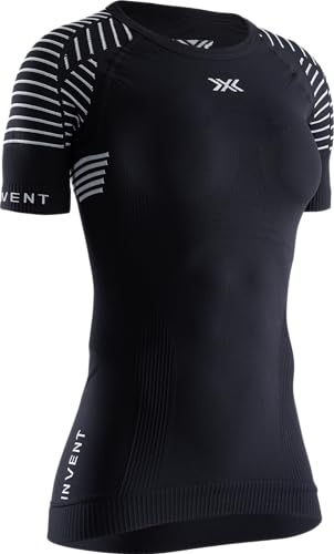 X-Bionic Damen Invent Round Neck, Short Sleeve T Shirt, Opal Black/Arctic White, XS X-Bionic Damen Invent Round Neck, Short Sleeve T Shirt, Opal Black/Arctic White, XS von X-Bionic