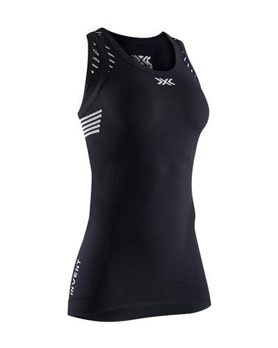 X-Bionic Damen Invent Singlet T Shirt, Opal Black/Arctic White, L X-Bionic Damen Invent Singlet T Shirt, Opal Black/Arctic White, L von X-Bionic