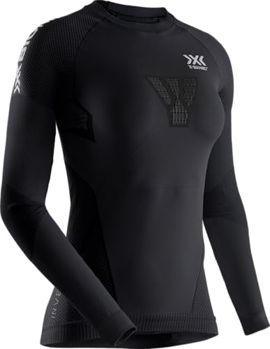 X-Bionic Damen Invent 4.0 Shirt Long Sleeves Baselayer Laufshirt Kompressionsshirt Funktionsshirt Sportshirt Running Jogging Fitness Gym Longarm, Black/Charcoal, XS X-Bionic Damen Invent 4.0 Shirt Long Sleeves Baselayer Laufshirt Kompressionsshirt Funktionsshirt Sportshirt Running Jogging Fitness Gym Longarm, Black/Charcoal, XS von X-Bionic