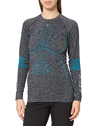 X-Bionic Damen Energy Accumulator 4.0 Shirt Round Neck Long Sleeves, Dark Grey Melange/Wa, XS X-Bionic Damen Energy Accumulator 4.0 Shirt Round Neck Long Sleeves, Dark Grey Melange/Wa, XS von X-Bionic