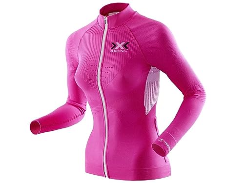 X-Bionic Erwachsene Funktionsbekleidung Biking Lady The Trick OW Shirt LG SL Full Zip, Pink/White, L X-Bionic Erwachsene Funktionsbekleidung Biking Lady The Trick OW Shirt LG SL Full Zip, Pink/White, L von X-Bionic