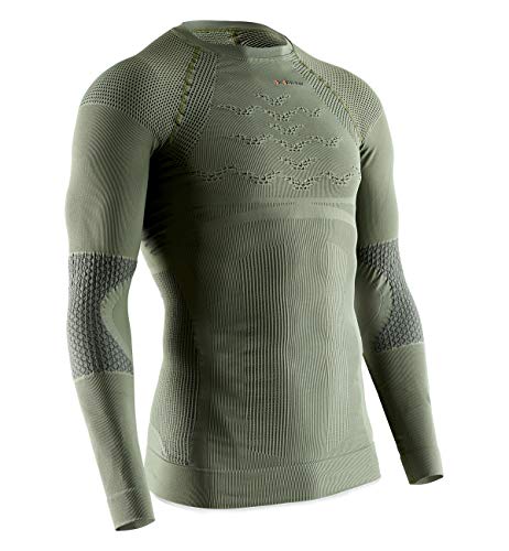 X-Bionic Herren Hunt Energizer 4.0 Shirt Long Sleeve Men, Olive green/Anthracite, S von X-Bionic