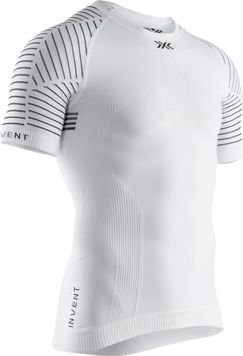 X-Bionic Herren Invent Round Neck, Short Sleeve T Shirt, arctic white/dolomite grey, XL von X-Bionic