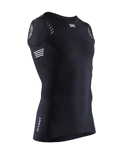 X-Bionic Herren Invent Singlet T Shirt, Opal Black/Arctic White, S X-Bionic Herren Invent Singlet T Shirt, Opal Black/Arctic White, S von X-Bionic