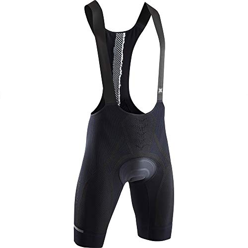 X-Bionic Herren The Trick 4.0 Bike Bib Padded Trägerhose, B002 Opal Black/Arctic White, XXL EU von X-Bionic