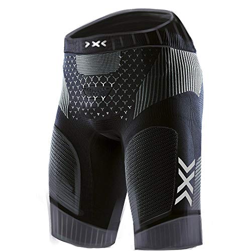X-Bionic Herren Twyce 4.0 Run Shorts Men, Opal Black/Arctic White, XL von X-Bionic