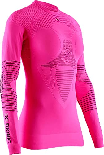 X-Bionic Damen Energizer 4.0 Shirt Round Neck Long Sleeves, neon Flamingo/Anthra, M X-Bionic Damen Energizer 4.0 Shirt Round Neck Long Sleeves, neon Flamingo/Anthra, M von X-Bionic