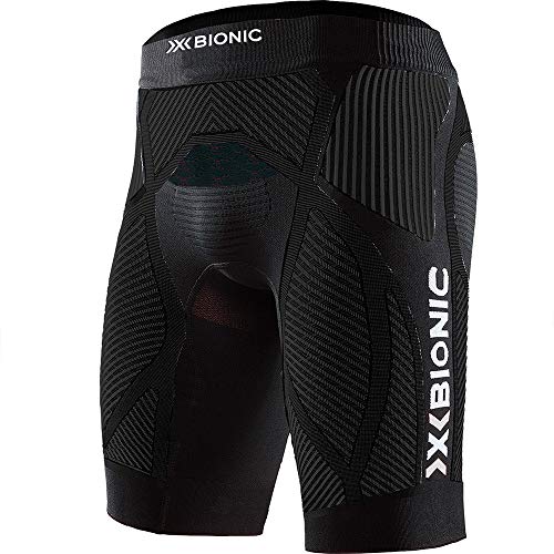 X-Bionic Herren The Trick 4.0 Run Shorts Men, opal black/arctic white, XXL von X-Bionic