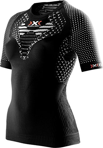 X-Bionic Running TWYCE Shirt Short Sleeve Women Black/White Größe M 2017 Laufshirt kurzarm von X-Bionic