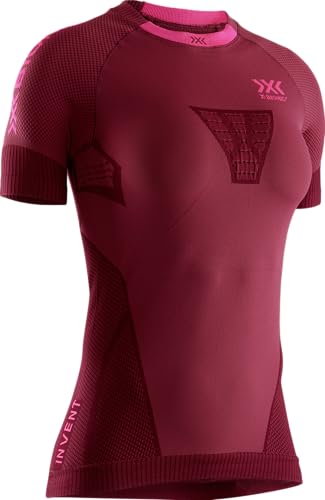 X-Bionic Short Sleeve Women Invent Run Speed Shirt, namid red/Neon flamigo, XS X-Bionic Short Sleeve Women Invent Run Speed Shirt, namid red/Neon flamigo, XS von X-Bionic