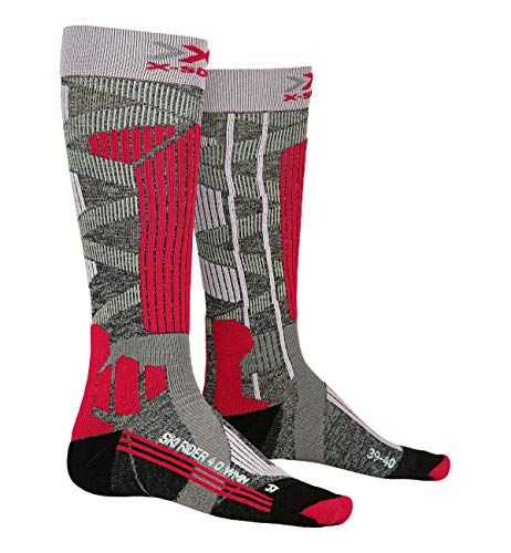 X-Bionic X-Bionic X-Bionic Ski Rider Socks G233 Stone Grey Melange/Pink 38 X-Bionic Ski Rider Socks G233 Stone Grey Melange/Pink 38 von X-Bionic