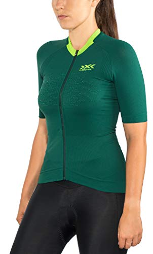X-Bionic Damen The Trick 4.0 Bike Zip, Short Sleeve Shirt, Pine Green/Amazonas Green, M X-Bionic Damen The Trick 4.0 Bike Zip, Short Sleeve Shirt, Pine Green/Amazonas Green, M von X-Bionic