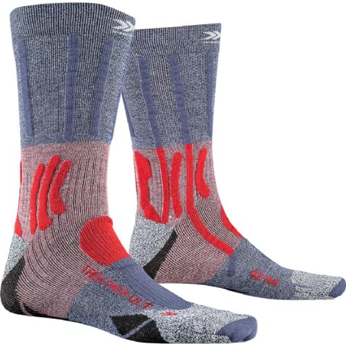 X-Socks X-Bionic Trek Path Ultra Socken, Dolomite Grey Melange/Namib Red Melange, 42-44 von X-Socks