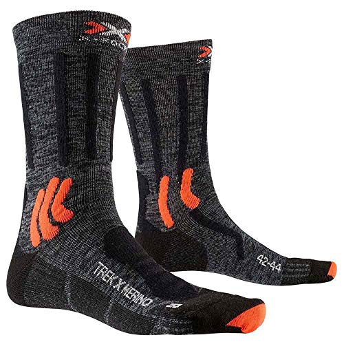 X-Socks X-Bionic X-Bionic Trek X Merino Socks G195 Grey Duo Melange/X-Orange/Black 47 X-Bionic X-Bionic Trek X Merino Socks G195 Grey Duo Melange/X-Orange/Black 47 von X-Bionic