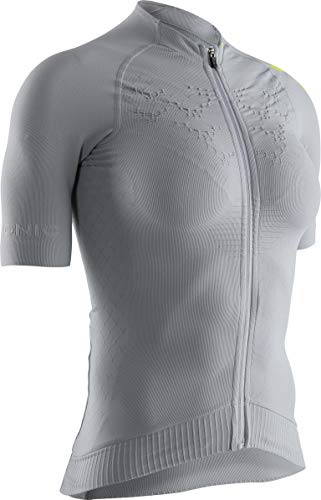 X-Bionic Damen Twyce 4.0 Bike Zip, Short Sleeve Shirt, Dolomite Grey/Phyton Yellow, L X-Bionic Damen Twyce 4.0 Bike Zip, Short Sleeve Shirt, Dolomite Grey/Phyton Yellow, L von X-Bionic