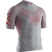 X-BIONIC Twyce G2 kurzarm Laufshirt Herren dolomite grey/sunset orange M von X-BIONIC