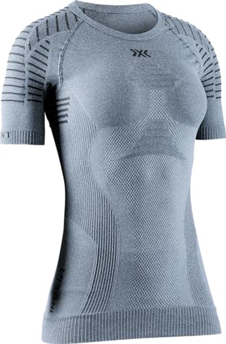 X-Bionic Women's Invent 4.0 Light Shirt Short Sleeve Women T, Grey Melange/Anthracite, XS von X-Bionic