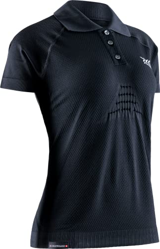 X-Bionic Women's Invent 4.0 TRAVEL Polo Shirt Short Sleeves Women, Black/Anthracite, XS X-Bionic Women's Invent 4.0 TRAVEL Polo Shirt Short Sleeves Women, Black/Anthracite, XS von X-Bionic