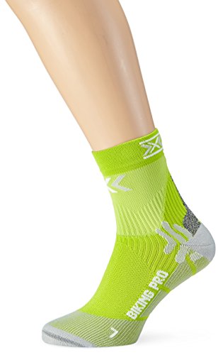 X-Socks Herren Socken BIKING PRO, GreenLime/Pearl grey, 39/41, X020370 von X-Bionic