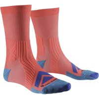 X-SOCKS Bike Expert Crew Fahrradsocken O010 - sunset/twyce blue 42-44 von X-SOCKS