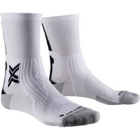 X-SOCKS Bike Perform Crew Fahrradsocken W003 - arctic white/opal black 45-47 von X-SOCKS