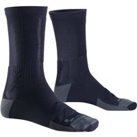 X-SOCKS Gravel Discover Crew Fahrradsocken B036 - black/charcoal 42-44 von X-SOCKS